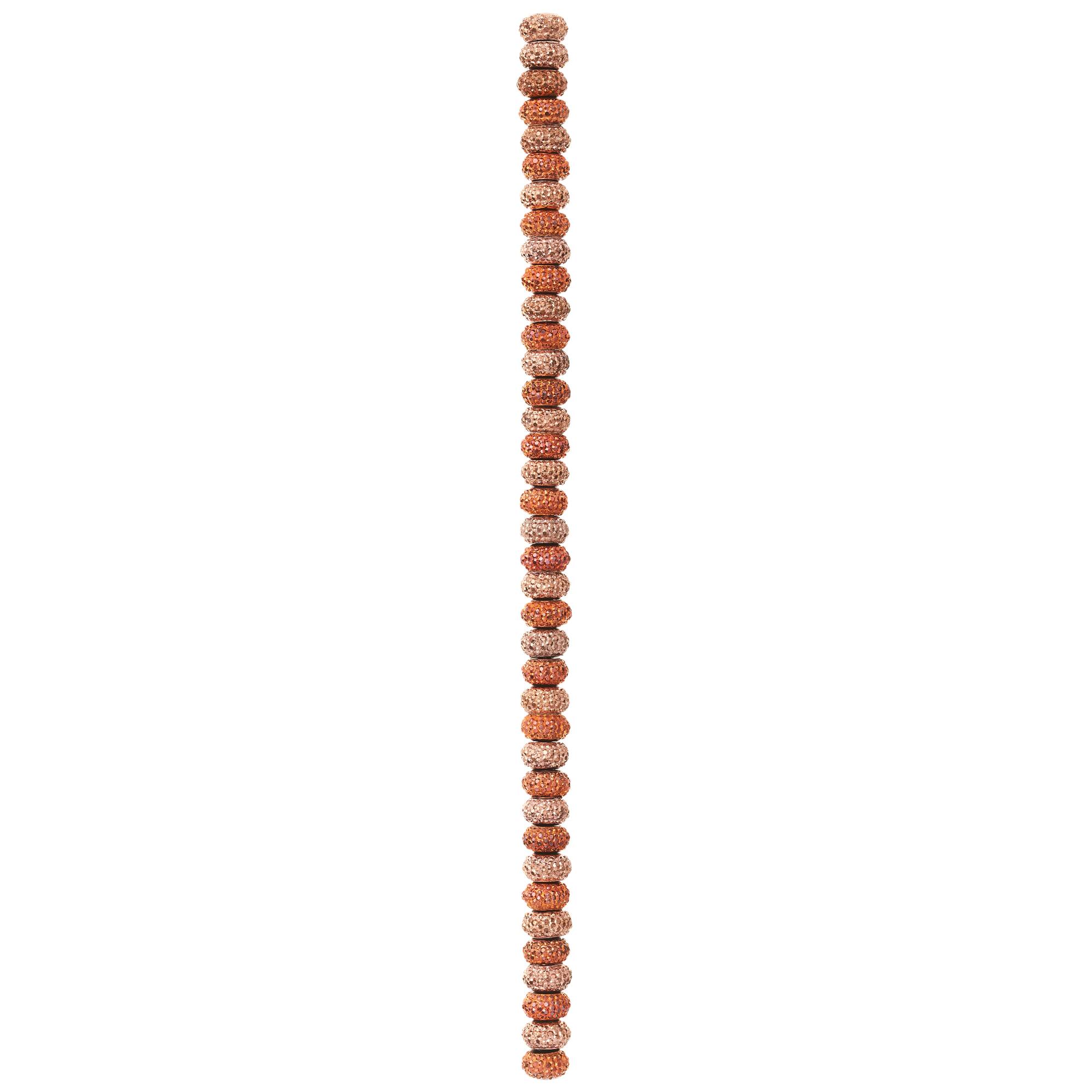 Amber Acrylic Rondel Beads, 9mm by Bead Landing™